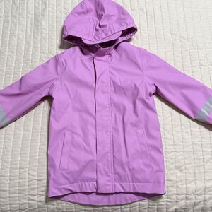Cat And Jack Girls Pink Rain Jacket- Rubberized Water Proof -  Size 2T